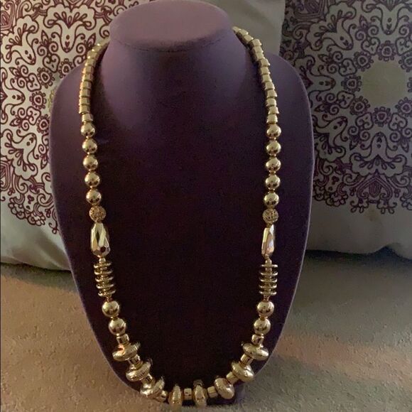Gold boho large necklace - Picture 1 of 6